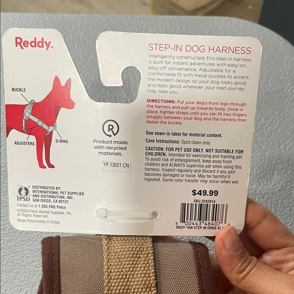 Reddy Tan Dog Harness
